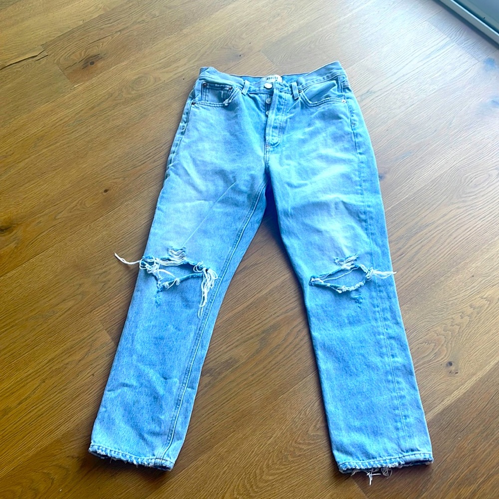 Agolde high rise crop jean. Size 26